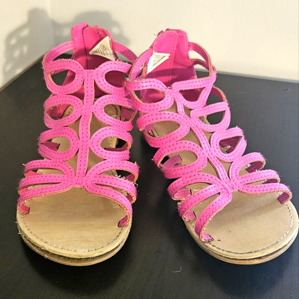 GIRLS Pink Gladiator Sandals Size 13 Gymboree brand
